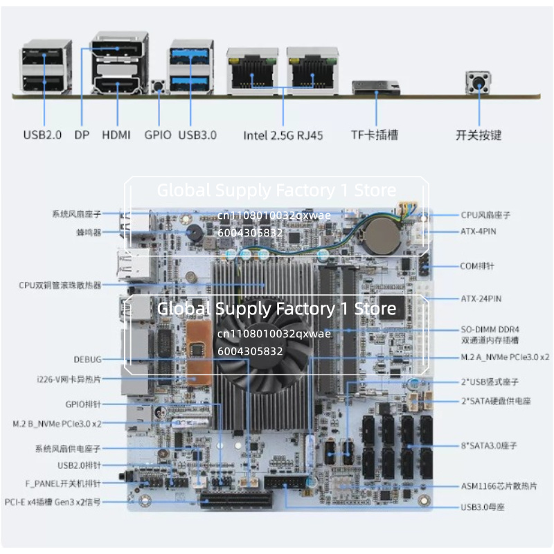 Płyta główna NAS Mini ITX M11  – Mini Itx Dual 2.5G Nas Motherboard recenzja i cena