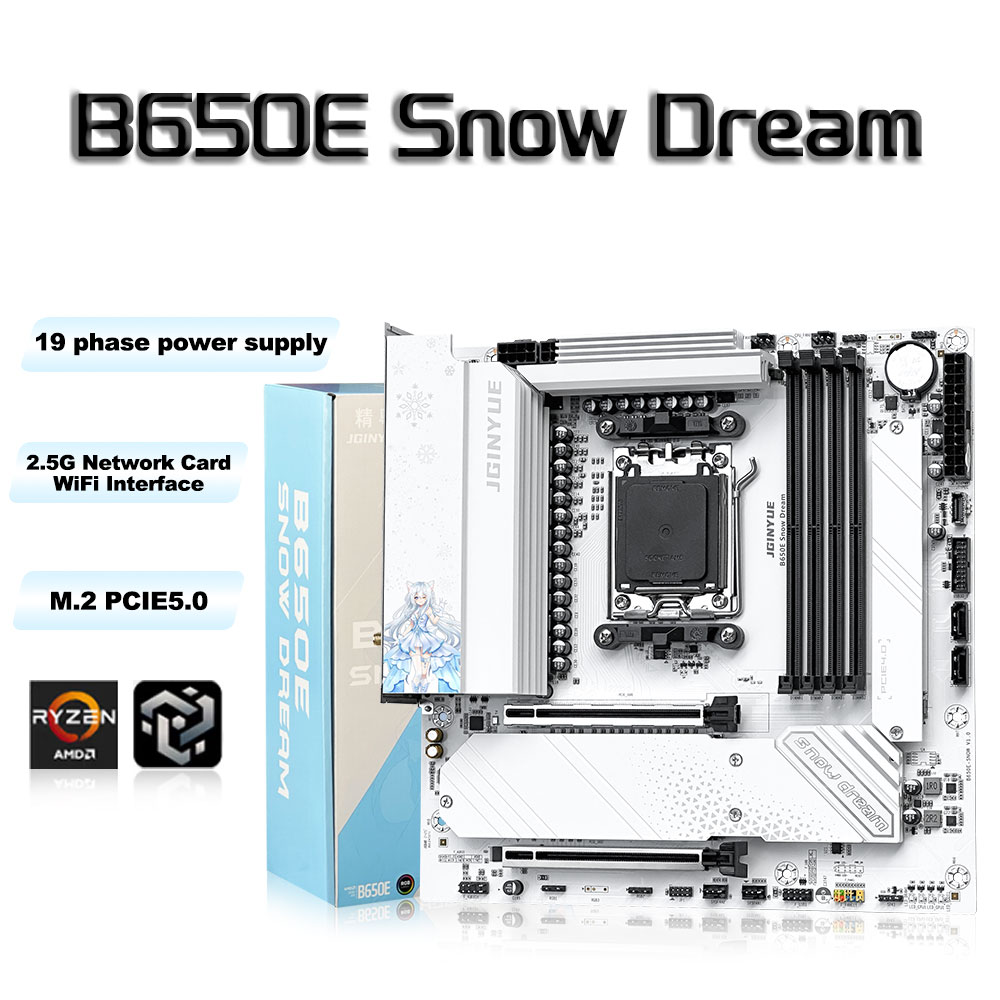 Płyta główna JGINYUE B650E Sno – Am5 Micro Atx Pcie 5.0 Motherboard recenzja i cena