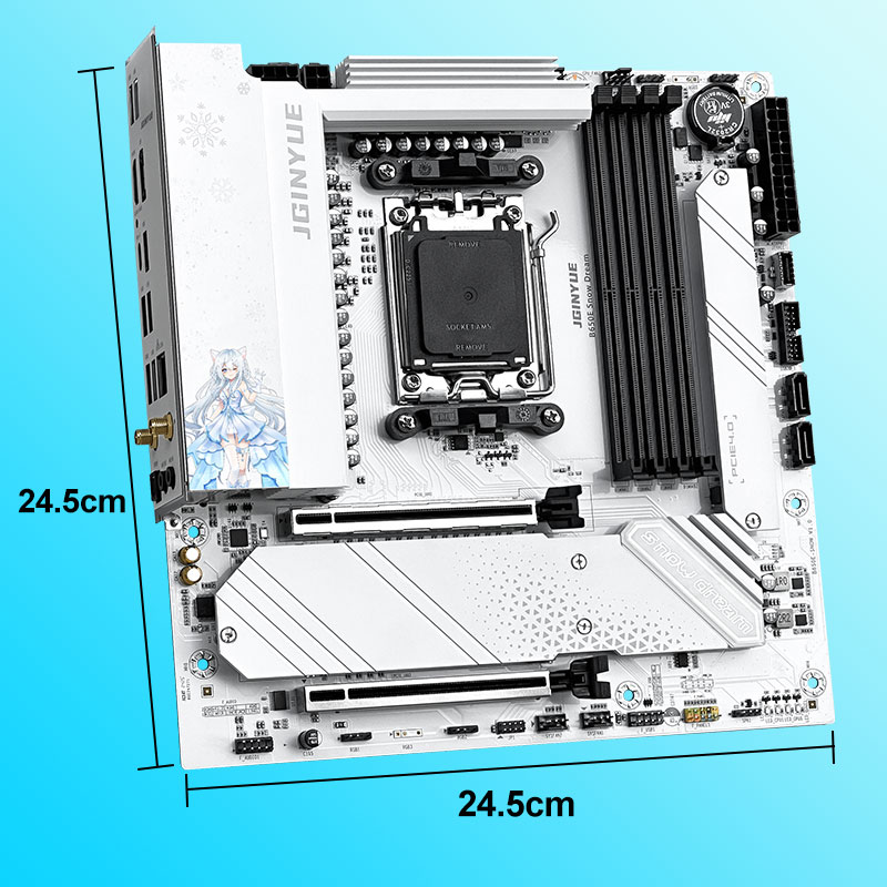 Płyta główna JGINYUE B650E Sno – Am5 Micro Atx Pcie 5.0 Motherboard recenzja i cena
